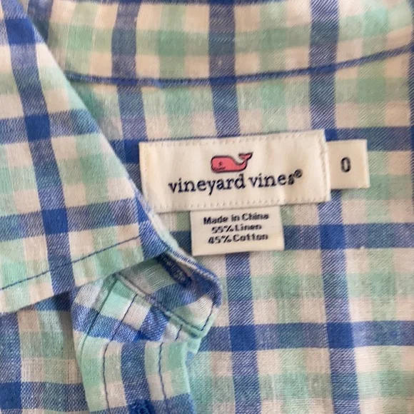 Vineyard Vines linen shirt size 0 - Picture 4 of 5